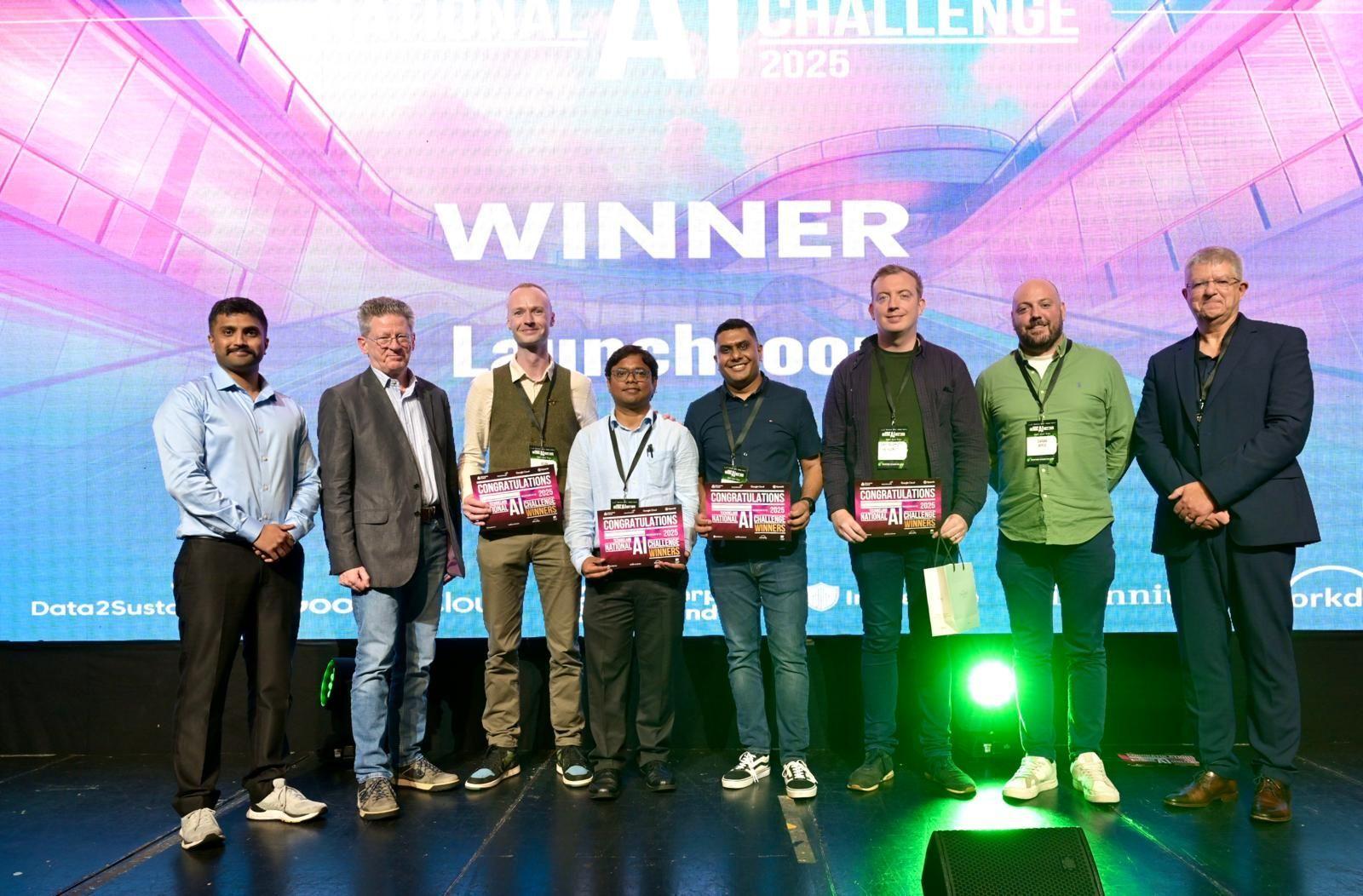 Team LaunchLoop wins National AI Challenge 2025 at TechIreland National AI Meet with GradGenie AI exam grading system saving €48M annually